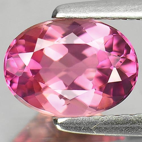 Natural Pink Tourmaline 1.27 Ct. VVS Oval Shape 9 x 6 Mm. Gemstone Unheated From Nigeria (1 of 3)