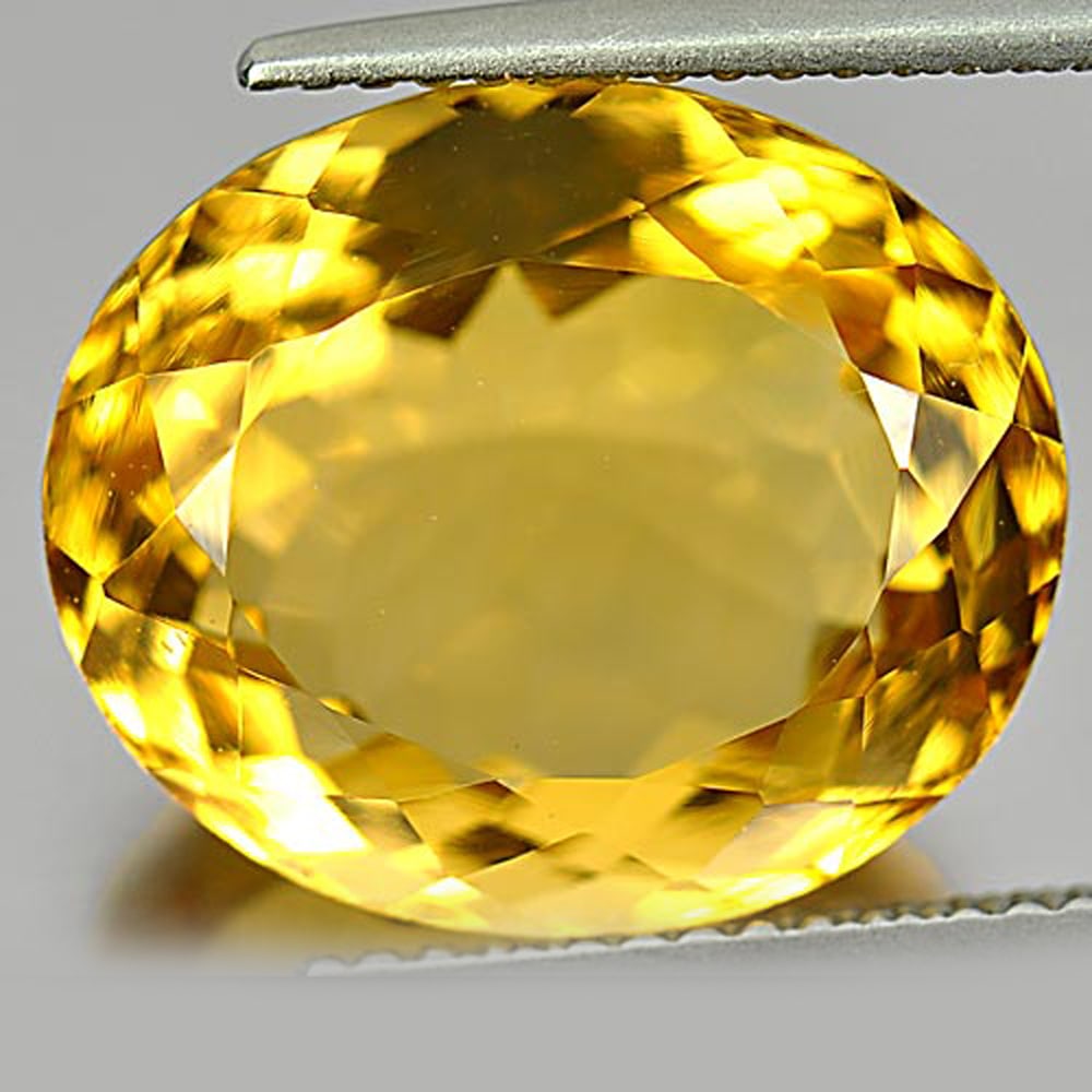 Natural Yellow Citrine 10.21 Ct. VVS Oval Shape 14.9 x 12.5 Mm. Unheated Gemstone From Brazil: Product ID: 801810632 Product Name: Natural Citrine Weight: 10.21 CT. Size: 14.9 x 12.5 x 8.7 MM. Shape: Oval Color: Yellow Clarity:VVS Luster: Good Gems Origin: Brazil Treatment: Unheated Crystal Str