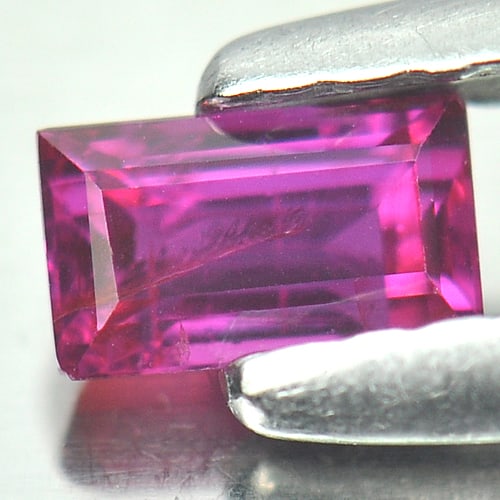 Natural Unheated Purplish Red Ruby 0.37 Ct. Baguette Shape 4.52 x 2.68 Mm. Gemstone (1 of 4)