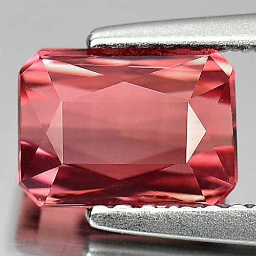 Natural Orange Pink Tourmaline 1.82 Ct. Clean Octagon Shape 7.8 x 5.7 Mm. Gemstone From Nigeria (1 of 3)