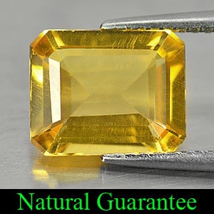 Natural Yellow Citrine 2.56 Ct. VVS Octagon Shape 10 x 8.2 Mm Gemstone From Brazil: Product ID: 801808667 Product Name: Natural Citrine Weight: 2.56 CT. Size: 10 x 8.2 x 4.4 MM. Shape: Octagon Color: Yellow Clarity:VVS Luster: Good Gems Origin: Brazil Treatment: Unheated Crystal Stru