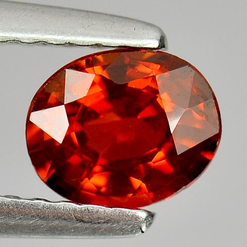 Natural Orange Red Spessartine Garnet 0.79 Ct. Oval Shape 6 x 5 Mm Gemstone From Namibia: Product ID: 802915160 Product Name: Natural Spessartine Weight: 0.79 CT. Size: 6 x 5 x 3.1 MM. Shape: Oval Color: Orange Red Clarity:VVS Luster: Good Gems Origin: Namibia Treatment: Unheated Crystal S