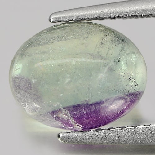 Natural Multi Color Fluorite 3.13 Ct. Oval Cabochon Shape 9.8 x 7.8 Mm. Gemstone From Brazil: Product ID: 807803409 Product Name: Natural Fluorite Weight: 3.13 CT. Size: 9.8 x 7.8 x 4.7 MM. Shape: Oval Cabochon Color: See As On Picture Clarity:Semi - Transparent Luster: Good Gems Origin: Brazi