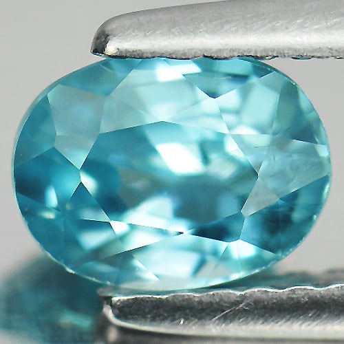 Natural Blue Zircon 1.49 Ct. Oval Shape 6.8 x 5.2 Mm. Gemstone From Cambodia: Product ID: 807717319 Product Name: Natural Zircon Weight: 1.49 CT. Size: 6.8 x 5.2 x 4 MM. Shape: Oval Color: Blue Clarity:VSI Luster: Good Gems Origin: Cambodia Treatment: Heated Crystal Structure: