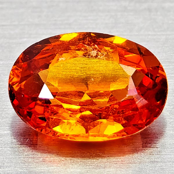 Natural Orangish Red Spessartine Garnet 0.93 Ct. Oval Shape 6.9 x 4.9 Mm Gemstone from Namibia: Product ID: 802936804 Product Name: Natural Spessartine Weight: 0.93 CT. Size: 6.9 x 4.9 x 2.9 MM. Shape: Oval Shape Color: Orangish Red Clarity:VSI Luster: Good Gems Origin: Namibia,Africa Treatment: