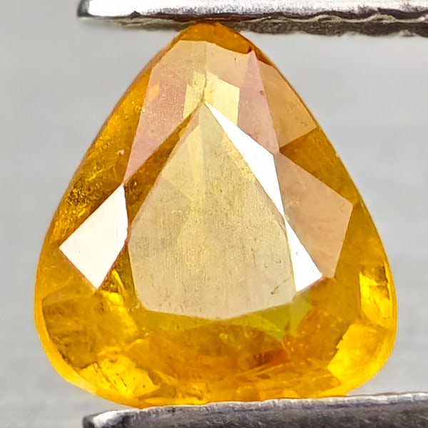 Natural Yellow Sapphire 0.78 Ct. Pear Shape 6.5 x 5.7 Mm Gemstone From Thailand (1 of 3)