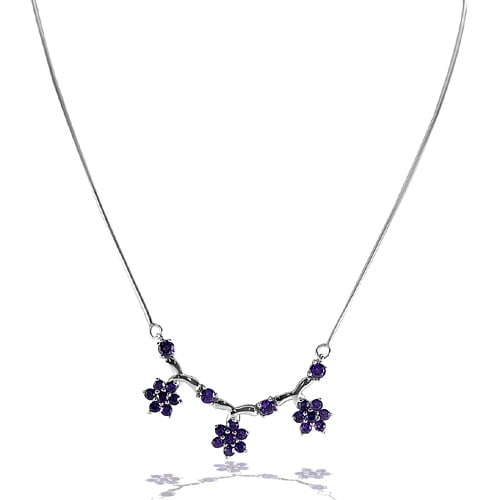 Natural Purple Amethyst 925 Sterling Silver Necklace Jewelry 10.24 G. Length 19 Inch.: Product ID: 203400058 Product Name: Sterling Silver Necklace Product Type: 925 Sterling Silver Fine Jewelry Jewelry Weight: 10.24 Grams. Gemstones Color: Purple Metal: Solid Silver 92.5%. Gemstone Det
