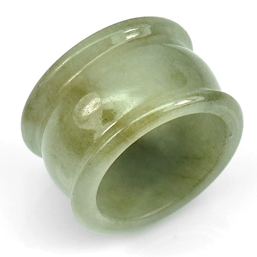 Natural Green Ring Jade 49.44 Ct. Size 10 Gemstone Unheated From Thailand (1 of 3)