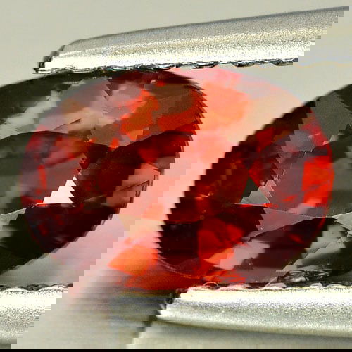 Natural Purplish Red Rhodolite Garnet 0.98 Ct. Oval Shape 7.2 x 5.2 Mm Gemstone From Madagascar (1 of 3)