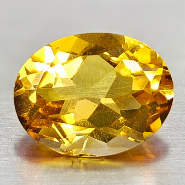 Natural Yellow Citrine 2.54 Ct. Oval Shape 11.1 x 7.9 Mm Gemstone From Brazil (1 of 3)