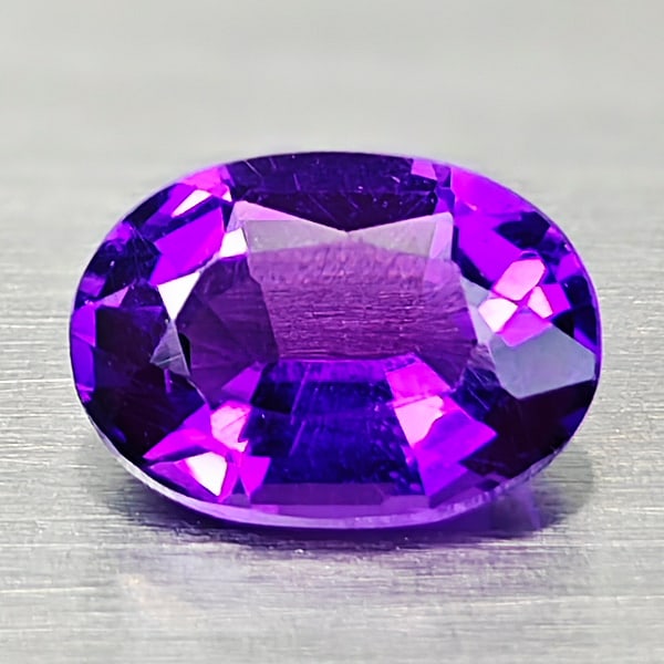 Natural Violet Amethyst 0.69 Ct. VVS Oval Shape 7 x 5 Mm Gemstones From Brazil: Product ID: 800325247 Product Name: Natural Amethyst Weight: 0.69 CT. Size: 7 x 5 x 3.3 MM. Shape: Oval Color: Violet Clarity:VVS Luster: Very Good Gems Origin: Brazil Treatment: Unheated Crystal Stru