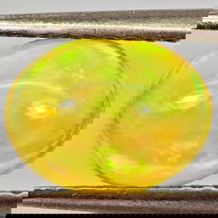 Natural Multi-Color Play Of Colour Opal 0.90 Ct. Oval Cabochon Shape 8 x 6.2 Mm Gemstones From: Product ID: 818728054 Product Name: Natural Opal Weight: 0.90 CT. Size: 8 x 6.2 x 4.2 MM. Shape: Oval Cabochon Color: Multi-Color Clarity:Semi - Transparent Luster: Good Gems Origin: Ethiopia Treatmen