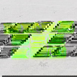 Natural Green Chrome Diopside 2.61 Ct. 10Pcs Octagon Shape 5.2 x 3 Mm Gemstones From Russia: Product ID: 801608259 Product Name: Natural Chrome Diopside Weight: 2.61 CT. Size: 5.2 x 3 x 1.7 MM. Shape: Octagon Color: Green Clarity:SI1 Luster: Good Gems Origin: Russia Treatment: Unheated Crysta