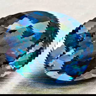 Natural London Blue Topaz 3.22 Ct. Oval Shape 9.9 x 8.8 Mm Gemstone From Brazil: Product ID: 807168396 Product Name: Natural Blue Topaz Weight: 3.22 CT. Size: 9.9 x 8.8 x 5.4 MM. Shape: Oval Shape Color: London Blue Clarity:VVS - VSI Luster: Good Gems Origin: Brazil Treatment: Tre