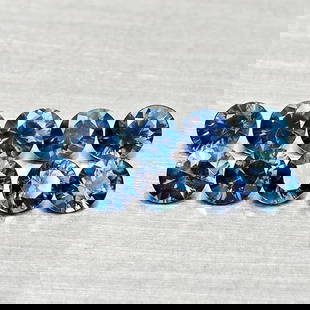 Natural Blue Sapphire 0.80 Ct. 10 Pcs Round Diamond Cut 2.7 Mm Gemstones From Madagascar: Product ID: 806162605 Product Name: Natural Blue Sapphire Weight: 0.80 CT. Size: 2.7 x 2.7 x 1.8 MM. Shape: Round Diamond Cut Color: Blue Clarity:VVS Luster: Good Gems Origin: Madagascar Treatment: He