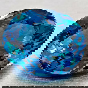 Natural London Blue Topaz 4.36 Ct. Oval Shape 11.1 x 9 Mm Gemstone From Brazil: Product ID: 807168397 Product Name: Natural Blue Topaz Weight: 4.36 CT. Size: 11.1 x 9 x 5.4 MM. Shape: Oval Shape Color: London Blue Clarity:VVS - VSI Luster: Good Gems Origin: Brazil Treatment: Trea