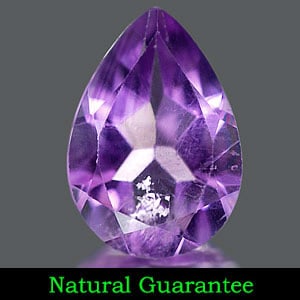 Natural Purple Amethyst 1.66 Ct. Pear Shape 10.1 x 7.1 Mm. Gemstone from Brazil: Product ID: 800313514 Product Name: Natural Amethyst Weight: 1.66 CT. Size: 10.1 x 7.1 x 4.6 MM. Shape: Pear Color: Purple Clarity:VVS Luster: Good Gems Origin: Brazil Treatment: Unheated Crystal Stru