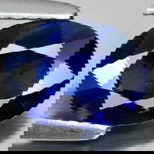 Natural Blue Sapphire 1.62 Ct. Oval Shape 8.44 x 6.38 Mm. Gemstone From Madagascar: Product ID: 806007708 Product Name: Natural Blue Sapphire Weight: 1.62 CT. Size: 8.44 x 6.38 x 3.30 MM. Shape: Oval Color: Blue Clarity:VSI Luster: Good Gems Origin: Madagascar Treatment: Heated Cryst