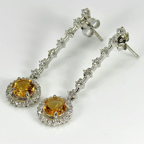 Natural Yellow Citrine 925 Sterling Silver Earrings Jewelry 3.77 Grams: Product ID: 205100945 Product Name: Sterling Silver Earrings Product Type: 925 Sterling Silver Fine Jewelry Jewelry Weight: 3.77 Grams. Gemstones Color: Yellow Metal: Solid Silver 92.5%. Gemstone Deta