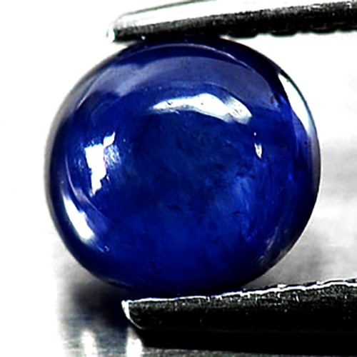 Natural Blue Sapphire 1.14 Ct. Round Cabochon 5.9 x 5.6 Mm Gemstone Ceylon From Sri Lanka: Product ID: 806009043 Product Name: Natural Blue Sapphire Weight: 1.14 CT. Size: 5.9 x 5.6 x 3.4 MM. Shape: Round Cabochon Color: Blue Clarity:Opaque Luster: Good Gems Origin: Ceylon Treatment: Heated