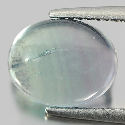 Natural Multi Color Fluorite 3.45 Ct. Oval Cabochon Shape 10 x 8 Mm. Unheated Gemstone From Brazil: Product ID: 802706140 Product Name: Natural Fluorite Weight: 3.45 CT. Size: 10 x 8 x 4.1 MM. Shape: Oval Cabochon Color: Multi-Color Clarity:Semi - Transparent Luster: Good Gems Origin: Brazil Treatme