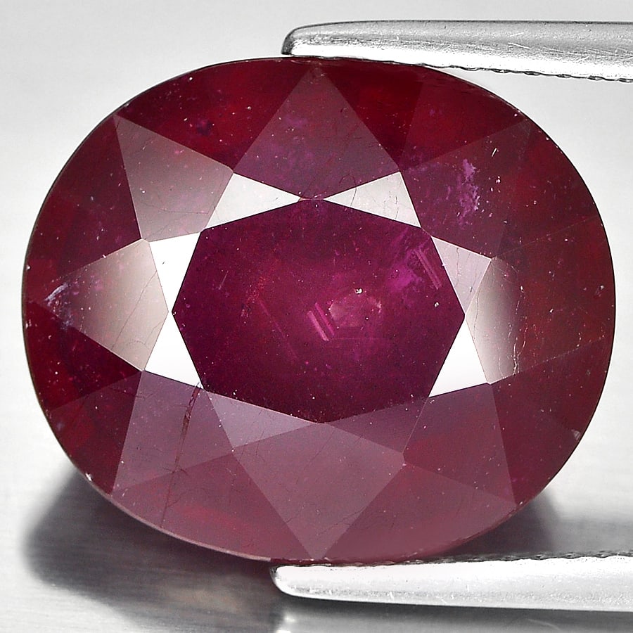 Natural Red Ruby 16.65 Ct. Oval Shape 16.2 x 14 Mm. Gemstone From Madagascar (1 of 3)