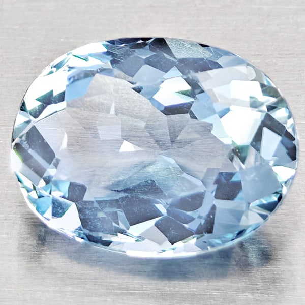 Natural Light Blue Aquamarine 1.79 Ct. Oval Shape 9.5 x 7.3 Mm Gemstone from Brazil: Product ID: 800812283 Product Name: Natural Aquamarine Weight: 1.79 CT. Size: 9.5 x 7.3 x 4.5 MM. Shape: Oval Shape Color: Light Blue Clarity:VSI - SI1 Luster: Good Gems Origin: Brazil Treatment: Unhe