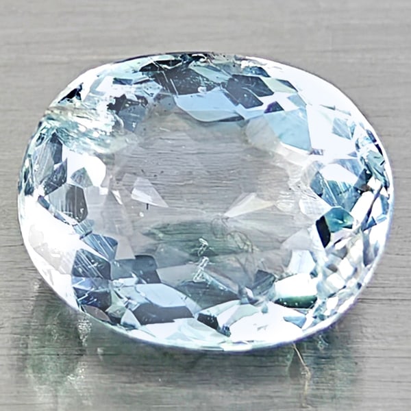 Natural Light Blue Aquamarine 1.31 Ct. Oval Shape 7.8 x 6.4 Mm Gemstone From Brazil: Product ID: 800812050 Product Name: Natural Aquamarine Weight: 1.31 CT. Size: 7.8 x 6.4 x 4.2 MM. Shape: Oval Shape Color: Light Blue Clarity:VSI - SI1 Luster: Good Gems Origin: Brazil Treatment: Unhe