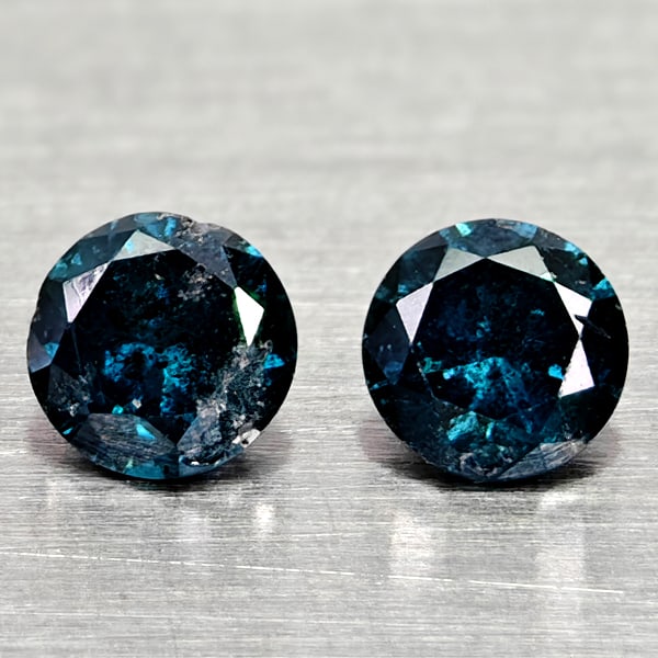 Natural Blue Loose Diamond 0.28 Ct. 2 Pcs Round Diamond Cut 3.3 Mm: Product ID: 502100318 Product Name: Natural Natural Diamond Weight: 0.28 CT. Size: 3.3 x 3.3 x 2 MM. Shape: Round Diamond Cut Color: Blue Clarity:SI1 Luster: Good Gems Origin: Belgium Treatment: Treat