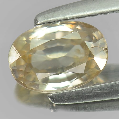 Natural Light Brown Zircon 1.17 Ct. Oval Shape 7.1 x 5 Mm. Gemstone From Cambodia (1 of 3)