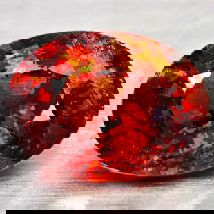 Natural Orange Red Spessartine Garnet 1.10 Ct. Oval Shape 7.1 x 5.3 Mm Gemstone From Nigeria: Product ID: 102908180 Product Name: Natural Spessartine Weight: 1.10 CT. Size: 7.1 x 5.3 x 3.7 MM. Shape: Oval Color: Orange Red Clarity:VSI Luster: Good Gems Origin: Nigeria Treatment: Unheated Cryst