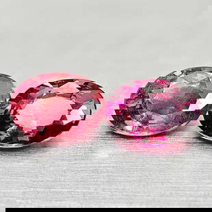 Natural Purplish Pink Rhodolite Garnet 1.95 Ct. 2 Pcs Oval Shape 6.9 x 5 Mm Gemstones From: Product ID: 802936428 Product Name: Natural Rhodolite Weight: 1.95 CT. Size: 6.9 x 5 x 3.4 MM. Shape: Oval Color: Purplish Pink Clarity:VSI Luster: Very Good Gems Origin: Madagascar Treatment: Unheate