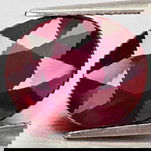 Natural Red Ruby 8.95 Ct. Oval Shape 13 x 10.7 Mm. Gemstone From Madagascar: Product ID: 805935495 Product Name: Natural Ruby Weight: 8.95 CT. Size: 13 x 10.7 x 6.8 MM. Shape: Oval Color: Red Clarity:VSI Luster: Good Gems Origin: Madagascar Treatment: Heated (Lead-glass fillin