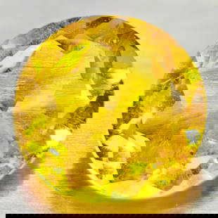 Natural Yellow Citrine 0.84 Ct. VVS Round Shape 7 Mm. Gemstone From Brazil: Product ID: 801813555 Product Name: Natural Citrine Weight: 0.84 CT. Size: 7 x 7 x 3.6 MM. Shape: Round Color: yellow Clarity:VVS Luster: Good Gems Origin: Barzil Treatment: Unheated Crystal Structure