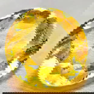 Natural Yellow Citrine 1.09 Ct. Round Shape 7 Mm. Gemstone From Brazil: Product ID: 801813559 Product Name: Natural Citrine Weight: 1.09 CT. Size: 7 x 7 x 3.8 MM. Shape: Round Color: yellow Clarity:VVS Luster: Good Gems Origin: Brazil Treatment: Unheated Crystal Structure