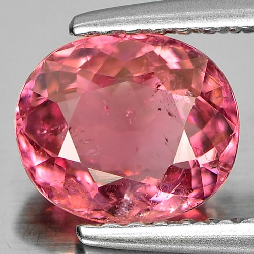 Natural Pink Tourmaline 1.23 Ct. Oval Shape 7.5 x 6.4 Mm.  Gemstone From Nigeria (1 of 3)