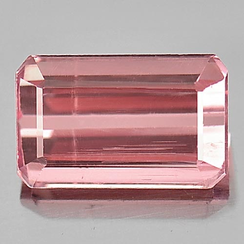 Natural Peach Pink Tourmaline 1.36 Ct. Octagon Shape 8 x 5.1 Mm Gemstone From Nigeria (1 of 3)