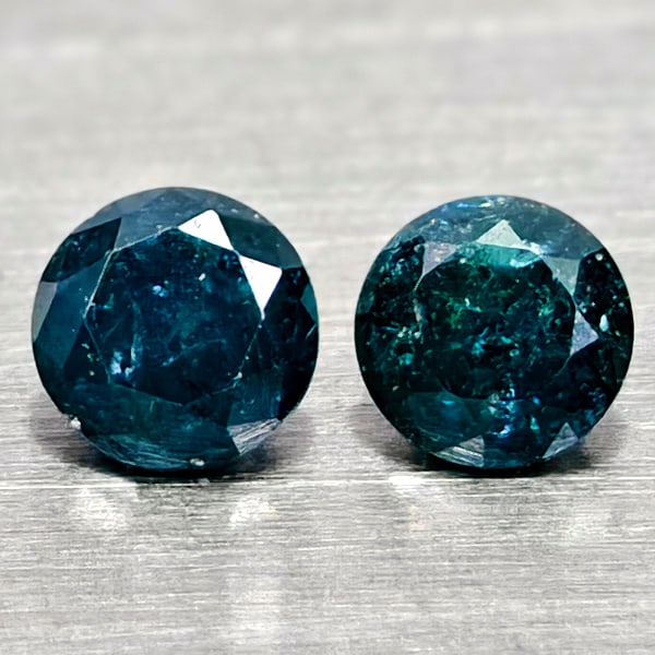 Natural Blue Loose Diamond 0.12 Ct. 2 Pcs Round Diamond Cut 2.4 Mm From Belgium: Product ID: 502100382 Product Name: Natural Natural Diamond Weight: 0.12 CT. Size: 2.4 x 2.4 x 1.5 MM. Shape: Round Diamond Cut Color: Blue Clarity:SI1 Luster: Good Gems Origin: Belgium Treatment: Tre
