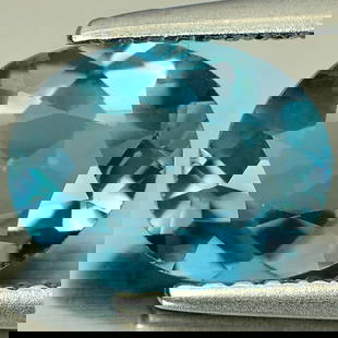 Natural London Blue Topaz 2.13 Ct. Oval Shape 9.3 x 7.2 Mm. Gemstone From Brazil: Product ID: 807156573 Product Name: Natural Blue Topaz Weight: 2.13 CT. Size: 9.3 x 7.2 x 4.3 MM. Shape: Oval Color: London Blue Clarity:VSI Luster: Good Gems Origin: Brazil Treatment: Treated Crystal
