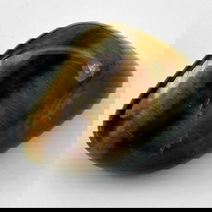 Natural Yellow Brown Tiger Eye Agate 47.80 Ct. Fancy Cabochon Shape 24 x 17 Mm Gemstone from: Product ID: 860000525 Product Name: Natural Agate Weight: 47.80 CT. Size: 24 x 17 x 15.3 MM. Shape: Fancy Cabochon Color: Yellow Brown Clarity:Opaque Luster: Good Gems Origin: Madagascar Treatment: Un