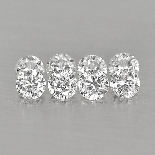 Natural White Diamond 0.18 Ct. 8 Pcs. Round Brilliant Cut 1.7 Mm. From Belgium: Product ID: 802102814 Product Name: Natural Natural Diamond Weight: 0.18 CT. Size: 1.7 x 1.7 x 1 MM. Shape: Round Brilliant Cut Color: D Clarity:VVS-VSI Luster: Scintillating Gems Origin: Belgium Trea