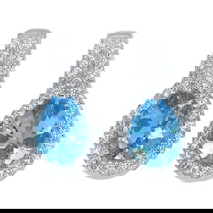 Natural Swiss Blue Topaz 925 Sterling Silver Earrings Jewelry 4.21 Grams: Product ID: 281020159 Product Type: 925 Sterling Silver Fine Jewelry Jewelry Weight: 4.21 Grams. Gemstones Color: Blue Metal: Solid Silver 92.5%. Gemstone Detail: Pear Swiss Blue Natural Topal Size 8