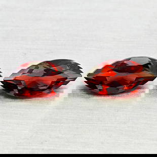 Natural Orangish Red Garnet 2.73 Ct. 2Pcs Marquise Shape 5.1 x 10 Mm Gemstones From Tanzania: Product ID: 802937000 Product Name: Natural Garnet Weight: 2.73 CT. Size: 5.1 x 10 x 3.5 MM. Shape: Marquise Shape Color: Orangish Red Clarity:VVS - VSI Luster: Good Gems Origin: Tanzania Treatment: U