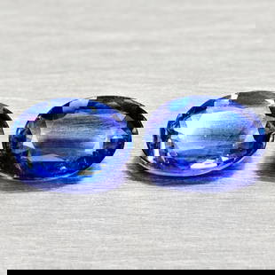 Natural Blue Kyanite 1.86 Ct. 2 Pcs Oval Shape 7.1 x 5 Mm Gemstones From Sri - Lanka: Product ID: 804204808 Product Name: Natural Kyanite Weight: 1.86 CT. Size: 7.1 x 5 x 2.7 MM. Shape: Oval Color: Blue Clarity:SI1 Luster: Good Gems Origin: Sri - Lanka Treatment: Unheated Crystal Struc