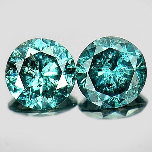 Natural Blue Loose Diamond 0.20 Ct. 2 Pcs. Round Brilliant Cut3 Mm. From Belgium: Product ID: 802103067 Product Name: Natural Enhanced Diamond Weight: 0.20 CT. Size: 3 x 3 x 1.8 MM. Shape: Round Brilliant Cut Color: Blue Clarity:SI1 Luster: Scintillating Gems Origin: Belgium Treatm