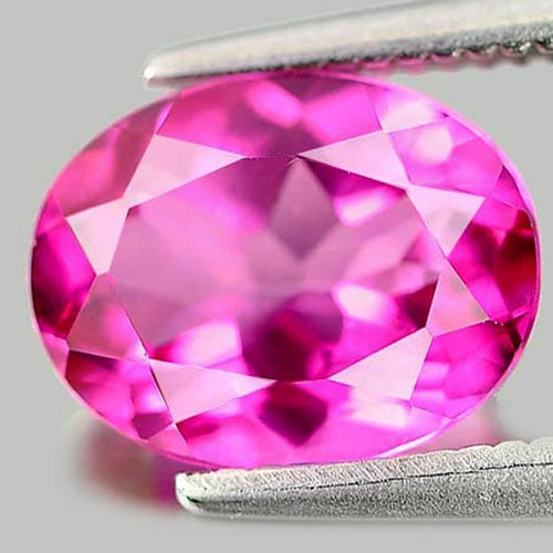 Natural Pink Topaz 2.10 Ct. Clean Oval Shape 8.8 x 6.9 Mm. Gemstone From Brazil: Product ID: 807164182 Product Name: Natural Topaz Weight: 2.10 CT. Size: 8.8 x 6.9 x 4.5 MM. Shape: Oval Color: Pink Clarity:IF Luster: Very Good Gems Origin: Brazil Treatment: Treated Crystal Structu