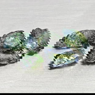 Natural Unheated Greenish Blue Sapphire 4.79 Ct. 5 Pcs Rough Shape Gemstones From Madagascar: Product ID: 806162526 Product Name: Natural Green Sapphire Weight: 4.79 CT. Size: 7.1 x 5.4 x 3.8 to 8.9 x 3.8 x 3.8 MM. Shape: Rough Mixed Shape Color: Greenish Blue Clarity:VSI Luster: Good Gems Ori