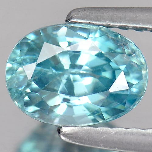 Natural Blue Zircon 1.92 Ct. Oval Shape 7.6 x 5.5 Mm. Gemstone From Cambodia: Product ID: 807714958 Product Name: Natural Zircon Weight: 1.92 CT. Size: 7.6 x 5.5 x 4.6 MM. Shape: Oval Color: Blue Clarity:SI Luster: Good Gems Origin: Cambodia Treatment: Heated Crystal Structure: