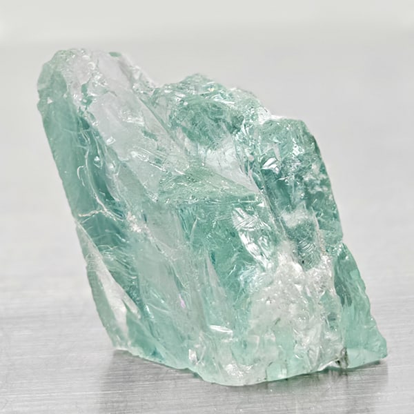 Natural Light Blue Aquamarine 17.13 Ct. Rough Shape 16 x 12 Mm Gemstone From Brazil (1 of 3)