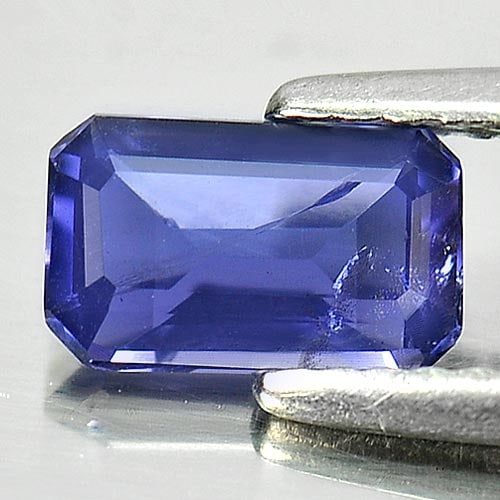 Natural Violet Blue Iolite 0.77 Ct. Octagon Shape 7.7 x 4.6 Mm. Gemstone From Madagascar: Product ID: 803804454 Product Name: Natural Iolite Weight: 0.77 CT. Size: 7.7 x 4.6 x 3 MM. Shape: Octagon Color: Violet Blue Clarity:VSI Luster: Good Gems Origin: Madagascar Treatment: Unheated Cryst